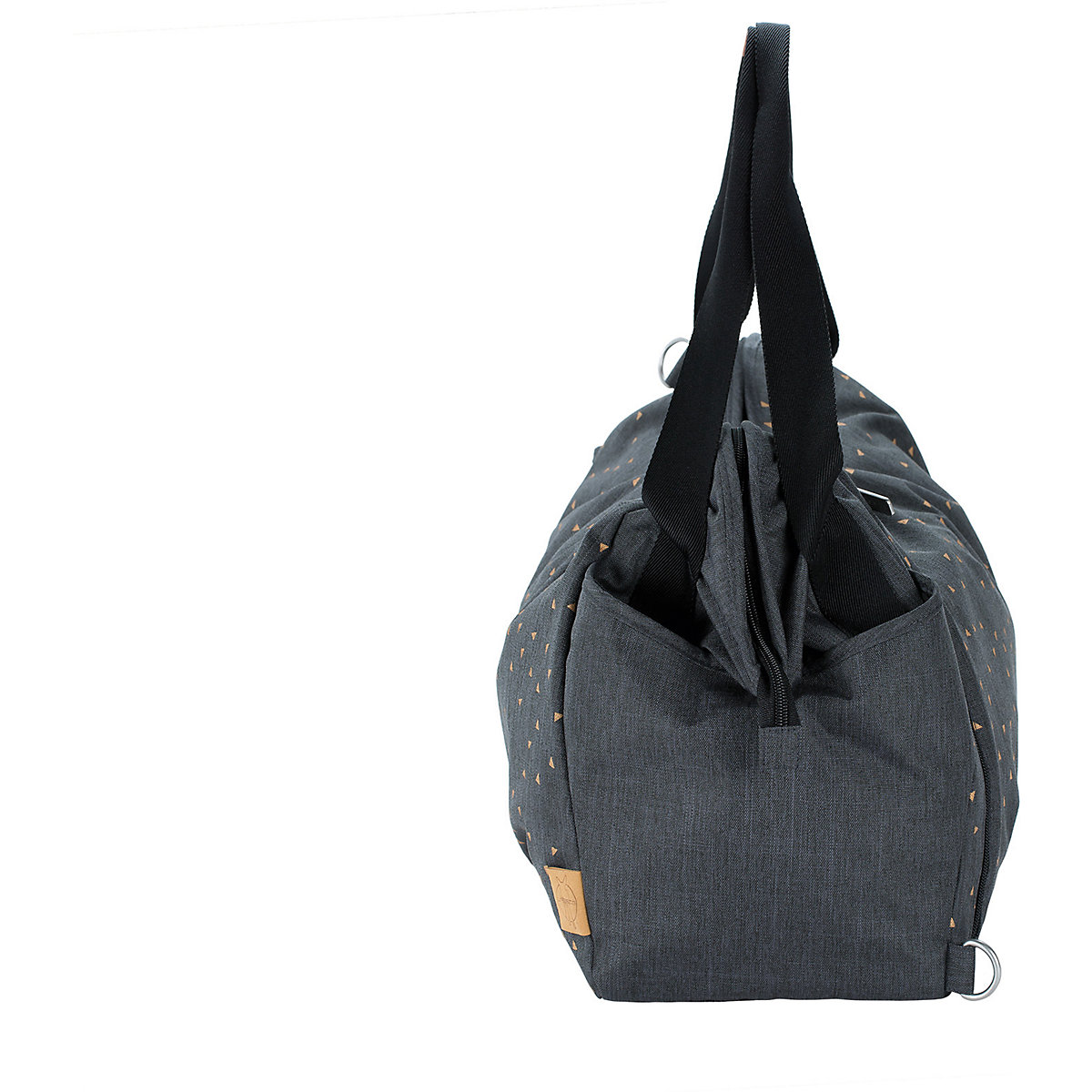 Wickeltasche Zwillinge Casual Twin Bag Triangle dark grey, inkl. Zubehör & Wickelunterlage
