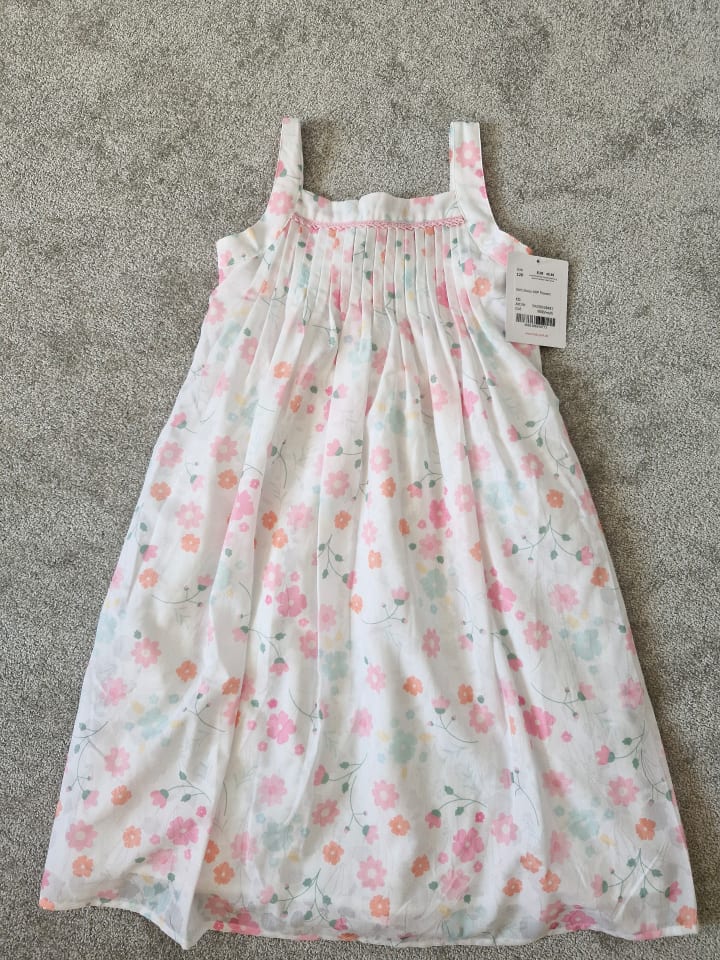 Salt and Pepper Schönes Sommerkleid in Creme mit Blumen günstig kaufen 128