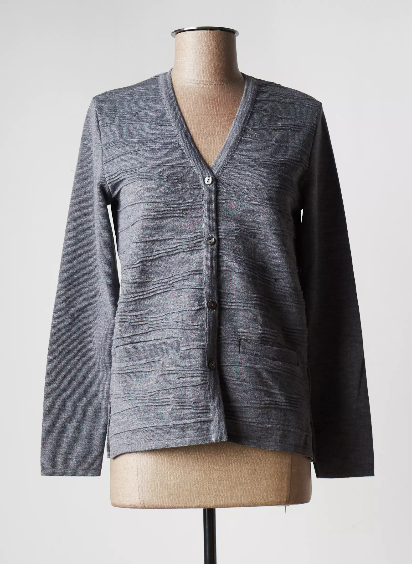Eleane Cardigans Femme couleur gris