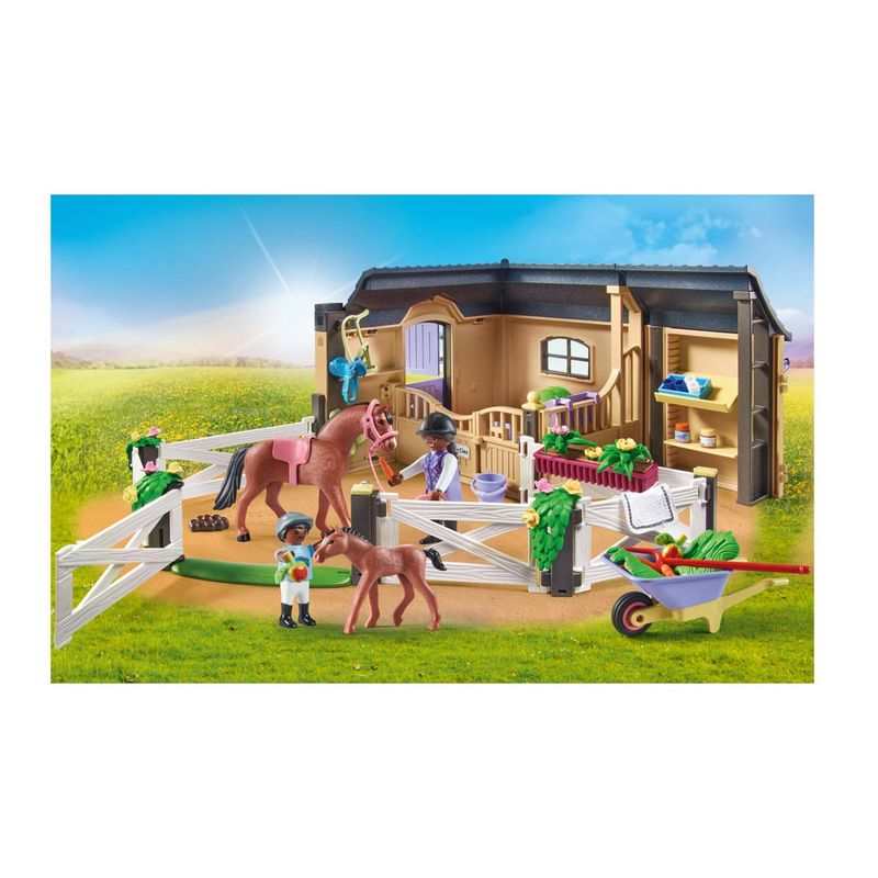 71238 Etable et carrière pour chevaux Playmobil Country