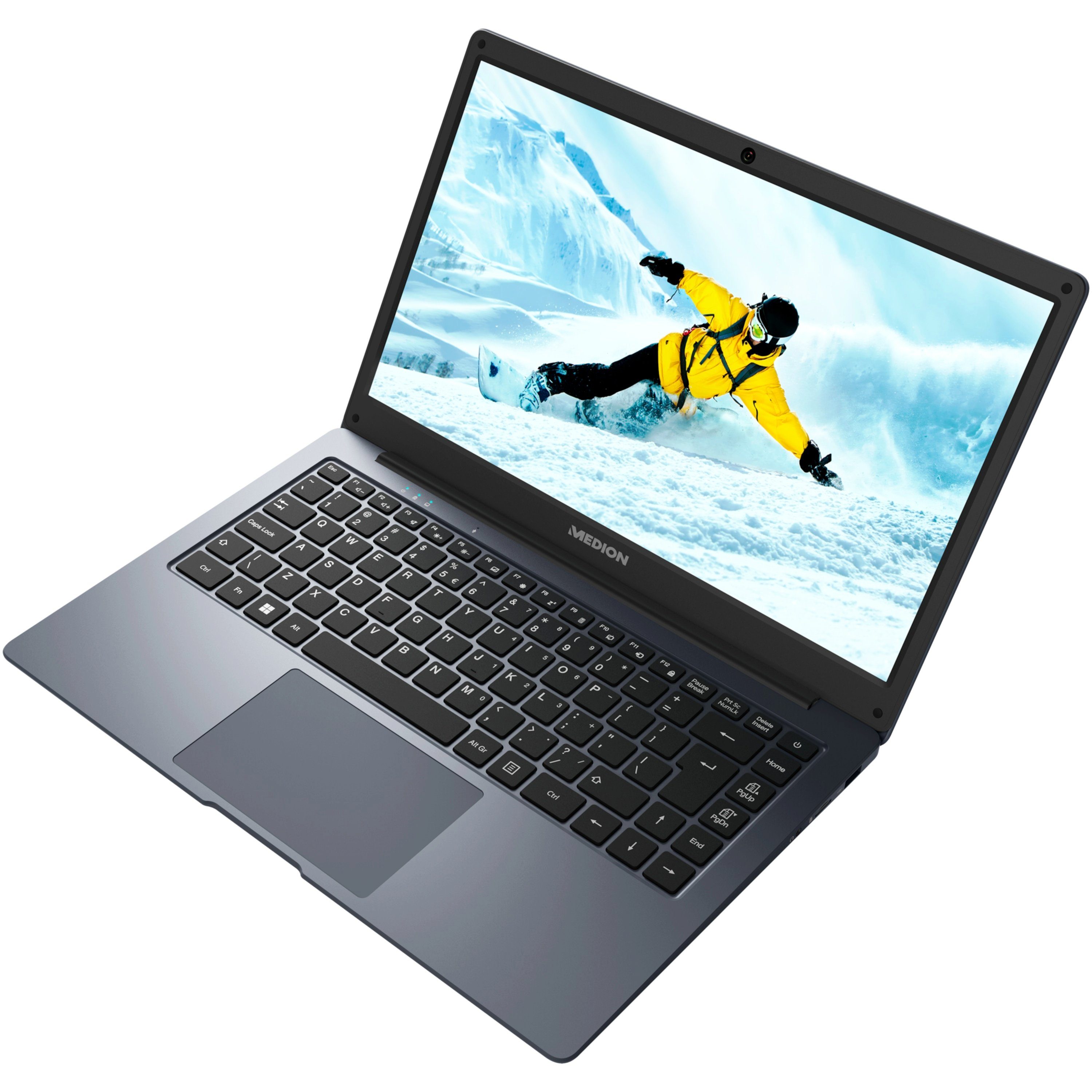 Medion® E14223 Notebook (35.5 cm/14 Zoll, Intel Celeron N4120, Intel® UHD, 128 GB SSD, Full-HD Display, 4GB, Windows 11, MD62560)