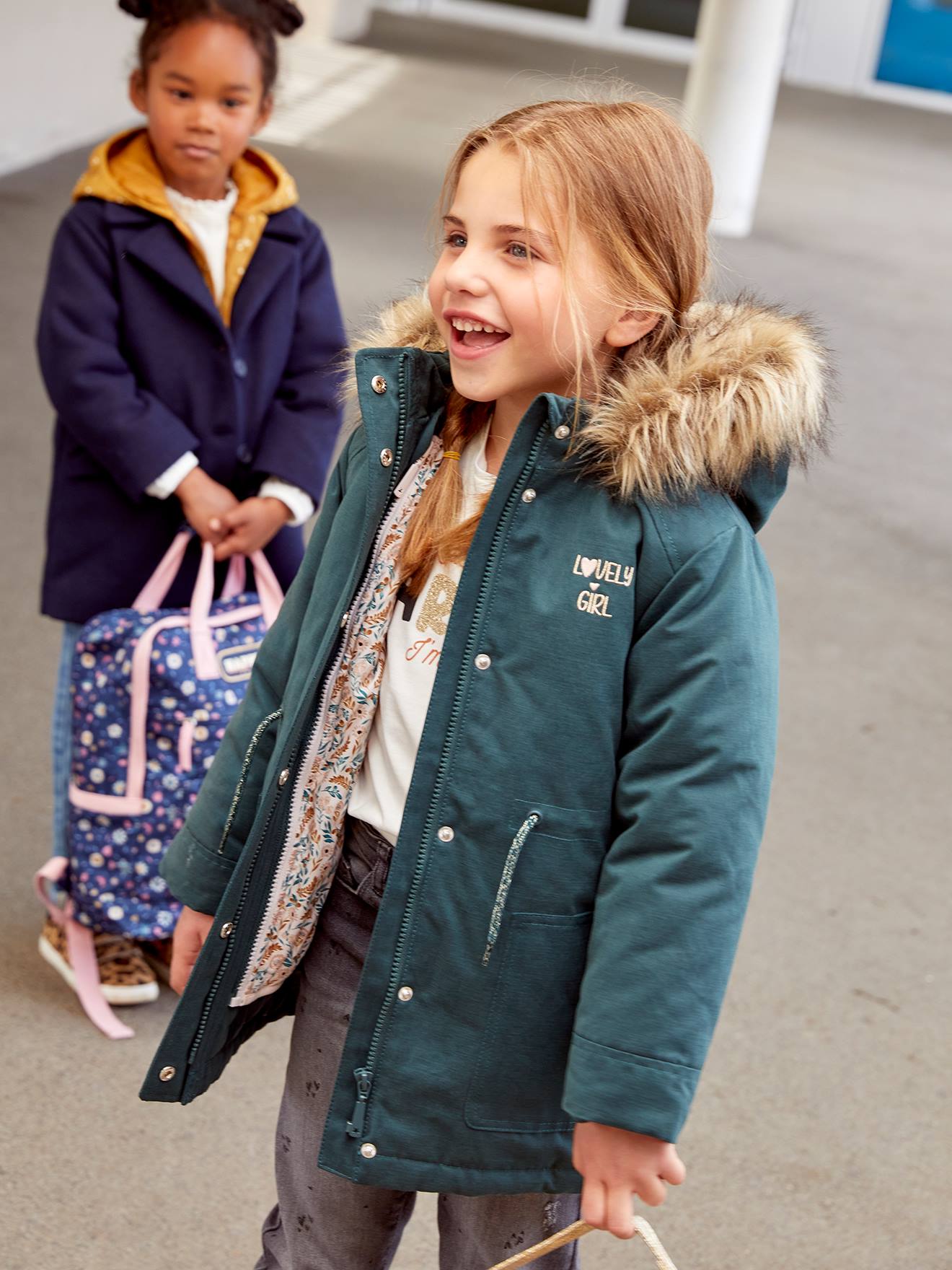 Parka 3 en 1 hiver fille vert