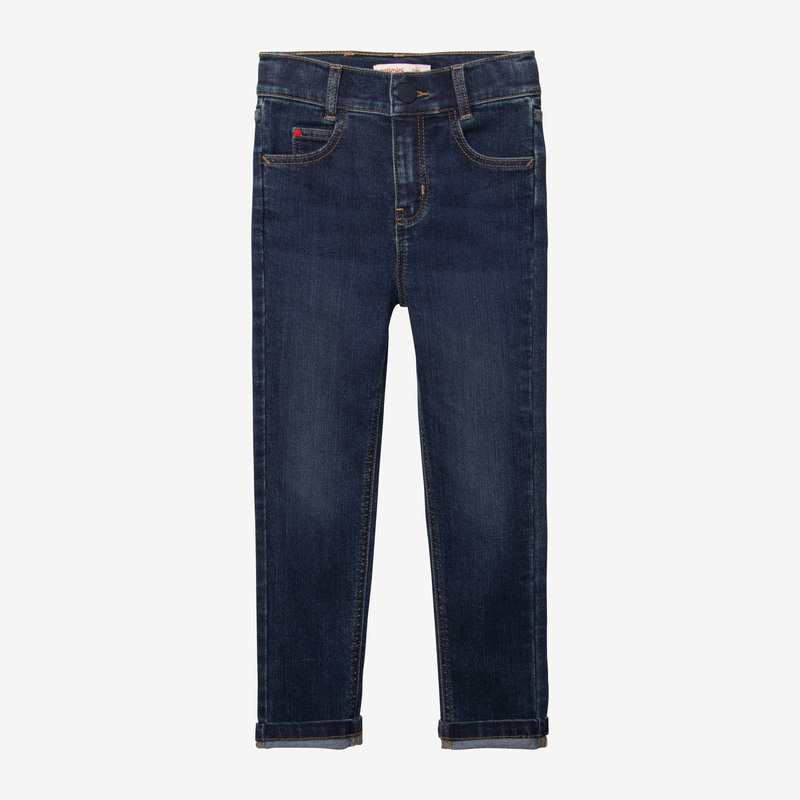 Jean fille slim bleu broderies Catimini