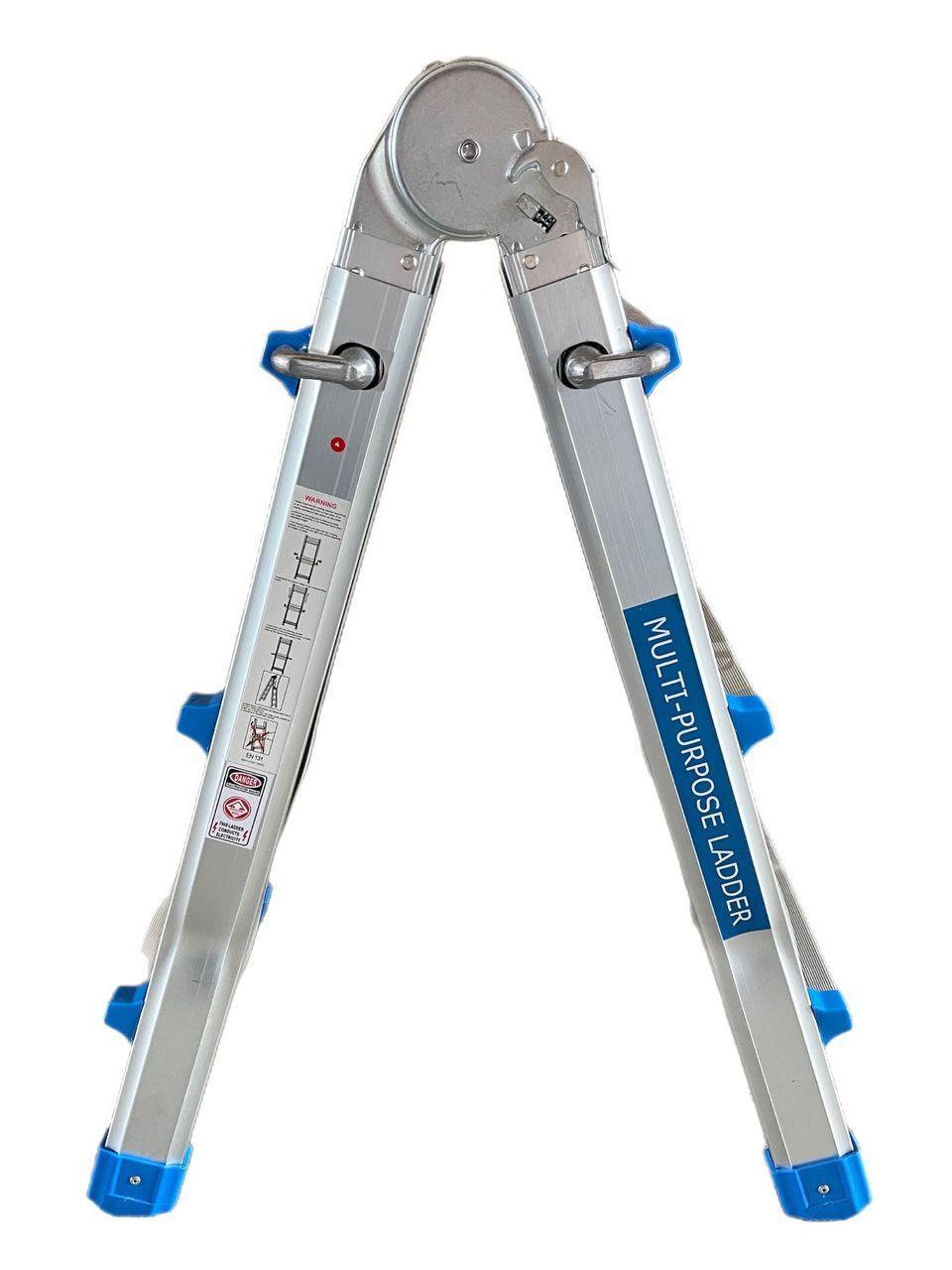 Vago-Tools Klappleiter Teleskopleiter Stehleiter 4 x 3 Mehrzweckleiter Alu Leiter