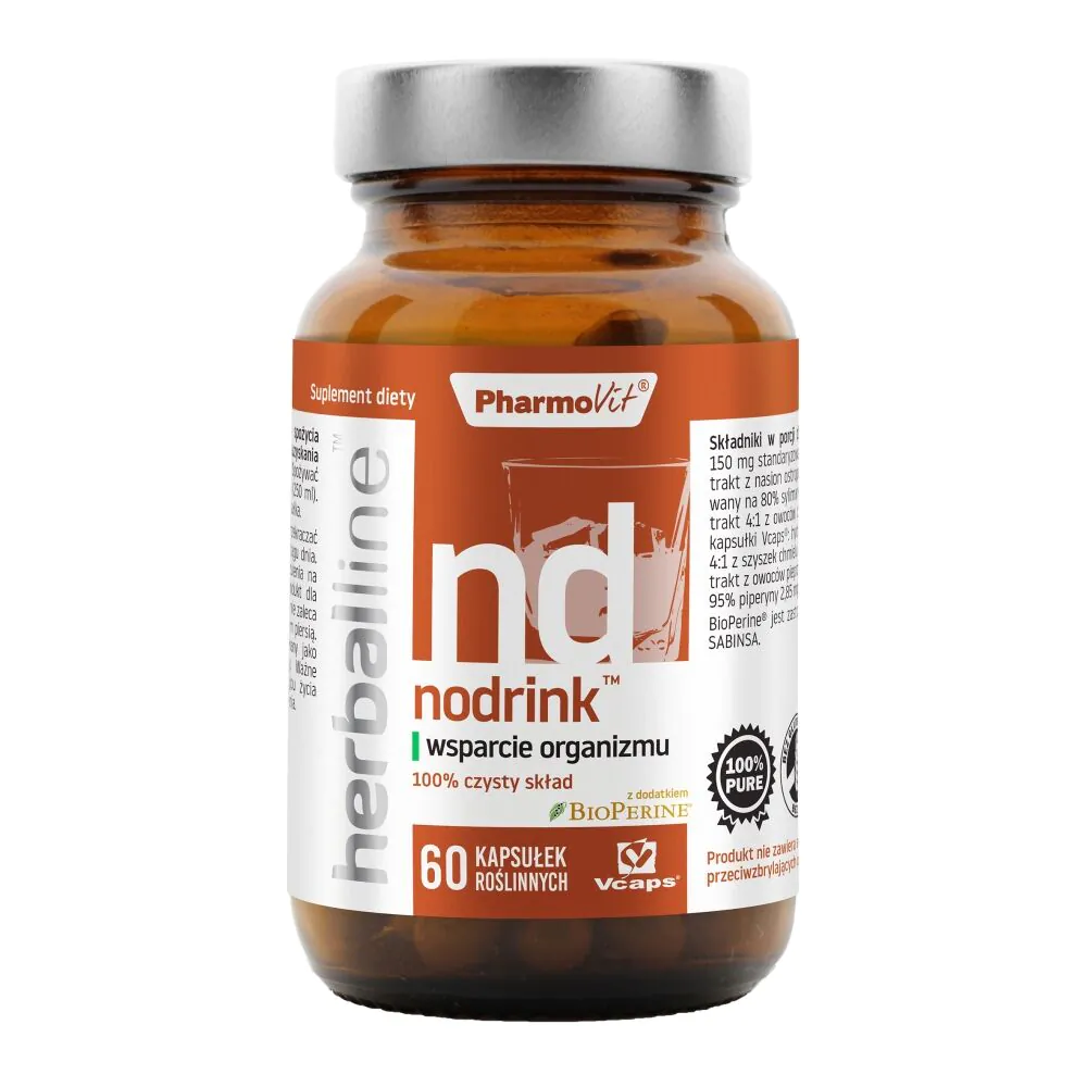 PharmoVit Herballine Nodrink Podrška tijelu Biljne kapsule