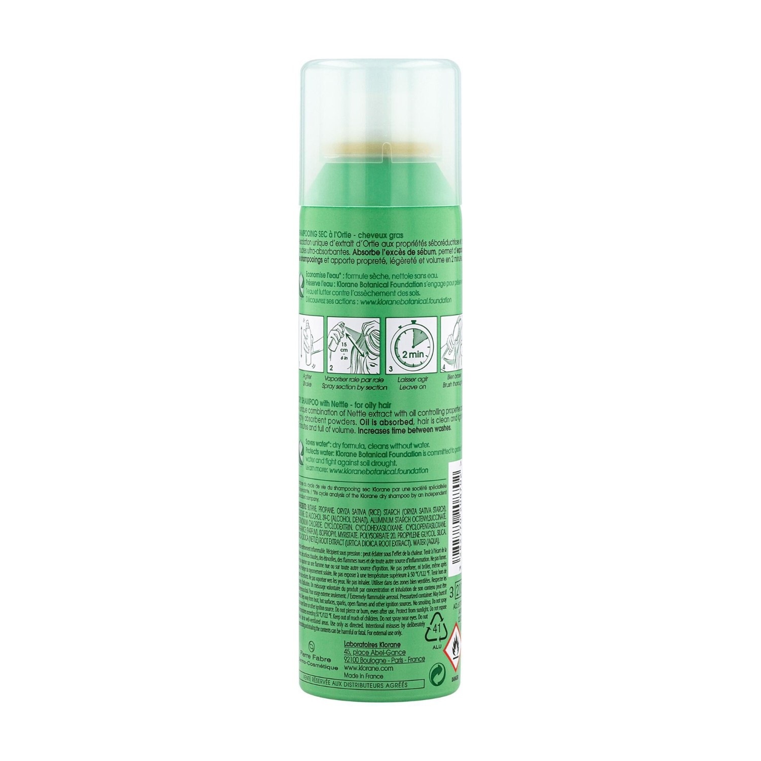 Klorane Nettle Suchy szampon redukujący sebum