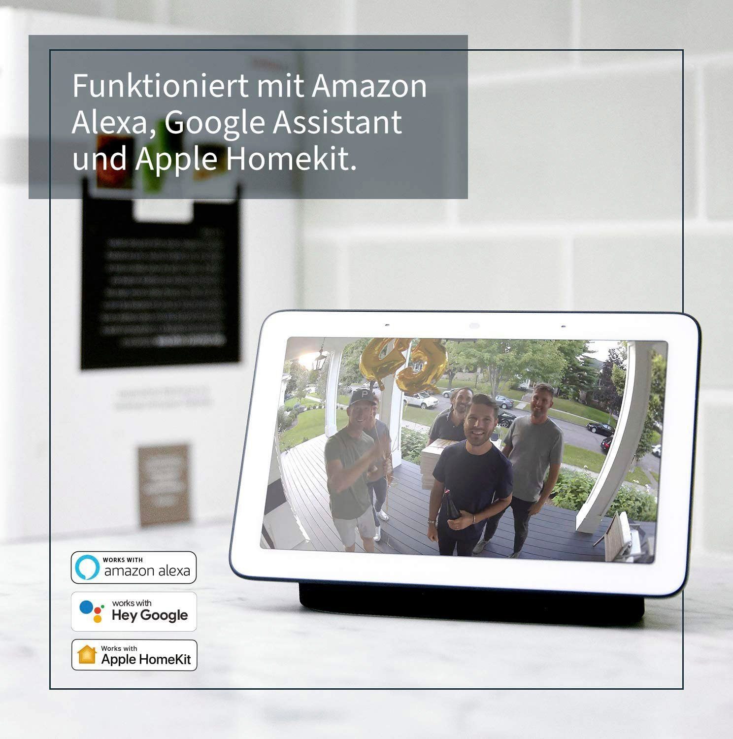 ARLO Arlo Essential Spotlight-Kamera-Set Überwachungskamera (Außenbereich, Innenbereich, Set, 4 x Arlo Essential Spotlight-Kamera, Reichweite bis 91,4 m)