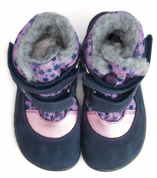 Fare Bare |vB ~ Winterstiefel Leder + Tex ~ Winterzauber Rosa