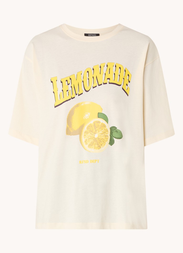 T-shirt Bruna del marchio Refined Department con logo stampato