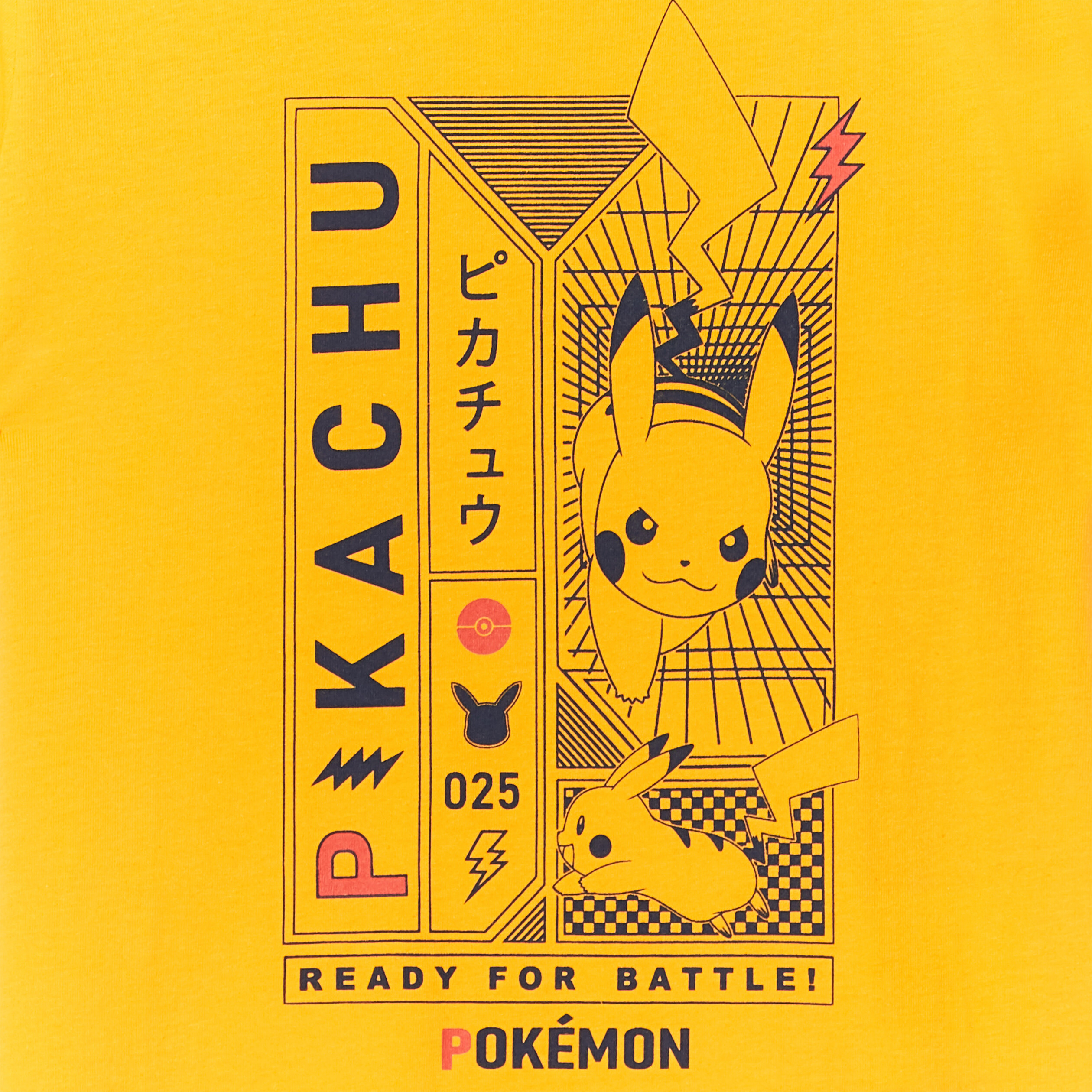 T-shirt col rond manches courtes Pokémon orange foncé garçon | La Halle