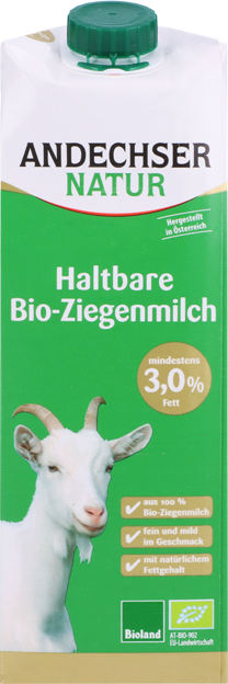 Andechser Natur Bio Haltbare Ziegenmilch 3,0%