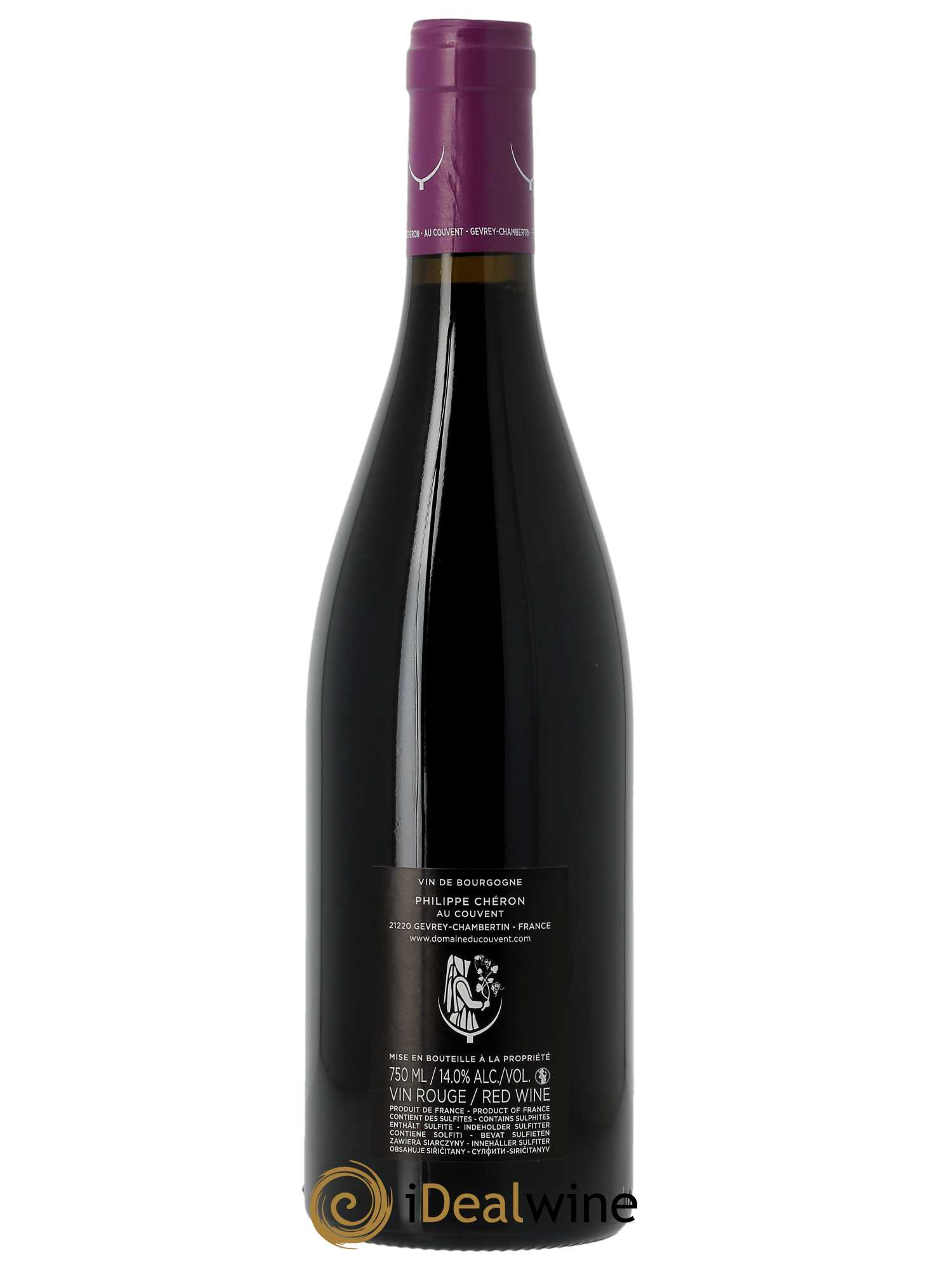Clos de Vougeot Grand Cru Aux Origines Domaine du Couvent  2020 - Lot de 1 Bouteille