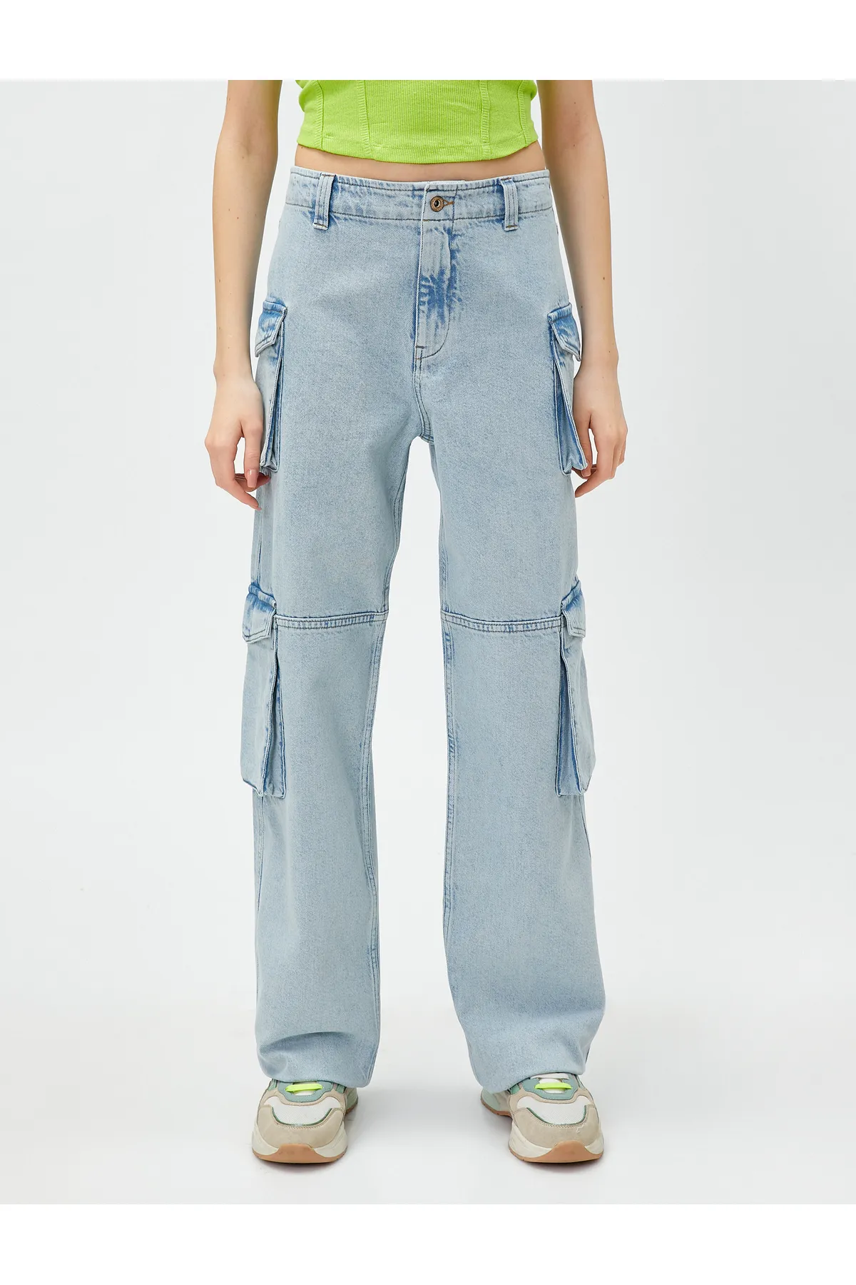 Koton  Cargo-Jeans mit hoher Taille – Bianca Jeans