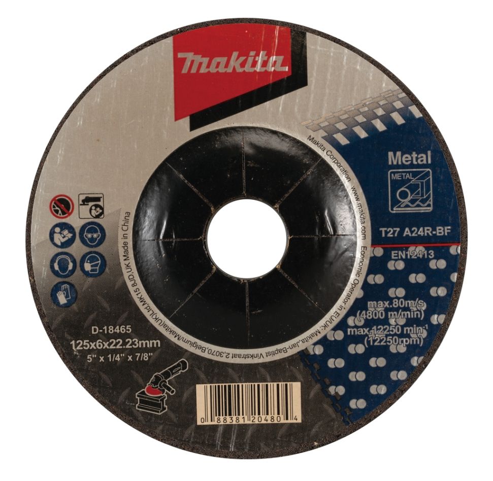 Akcesoria Makita D-18465-20 Tarcza do gratowania, stal 125 x 22,23 x 6 mm, 20 sztuk