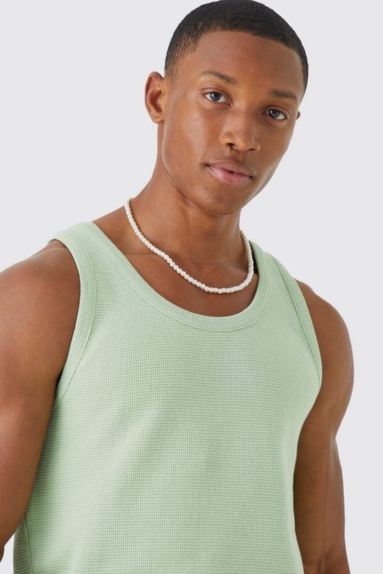 Tanktop in Waffeloptik