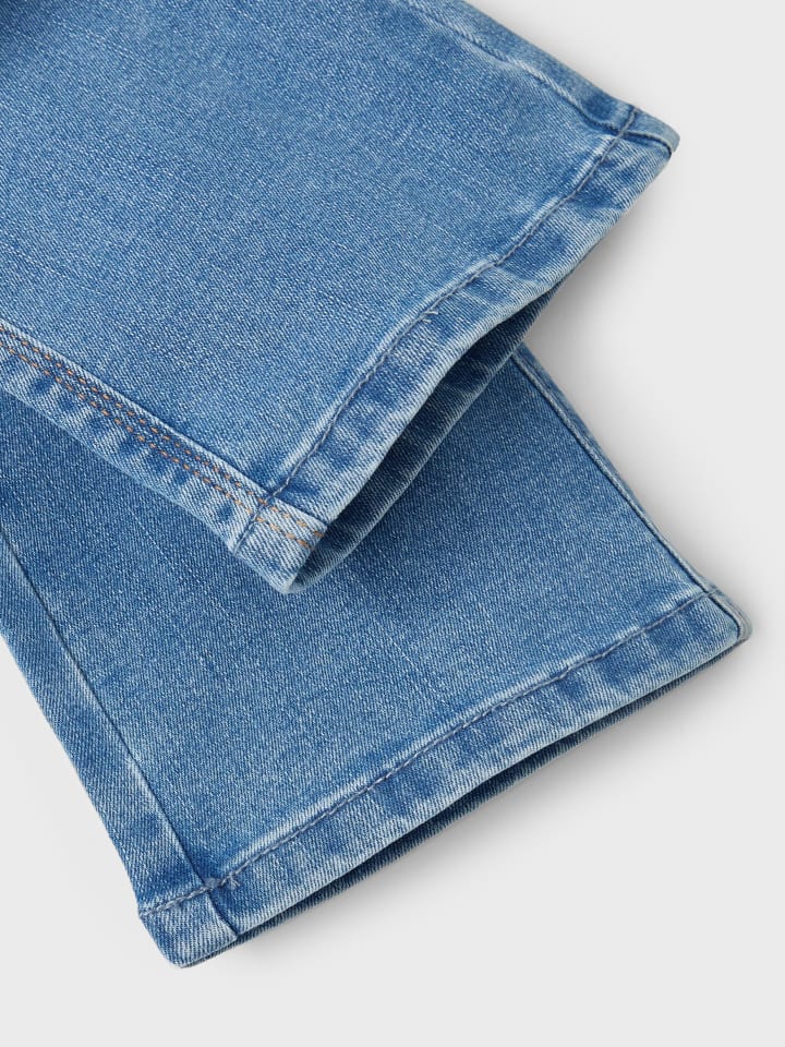 name it Mädchen Straight Leg Jeans Denim Hose NKFPOLLY in Blau günstig kaufen 98