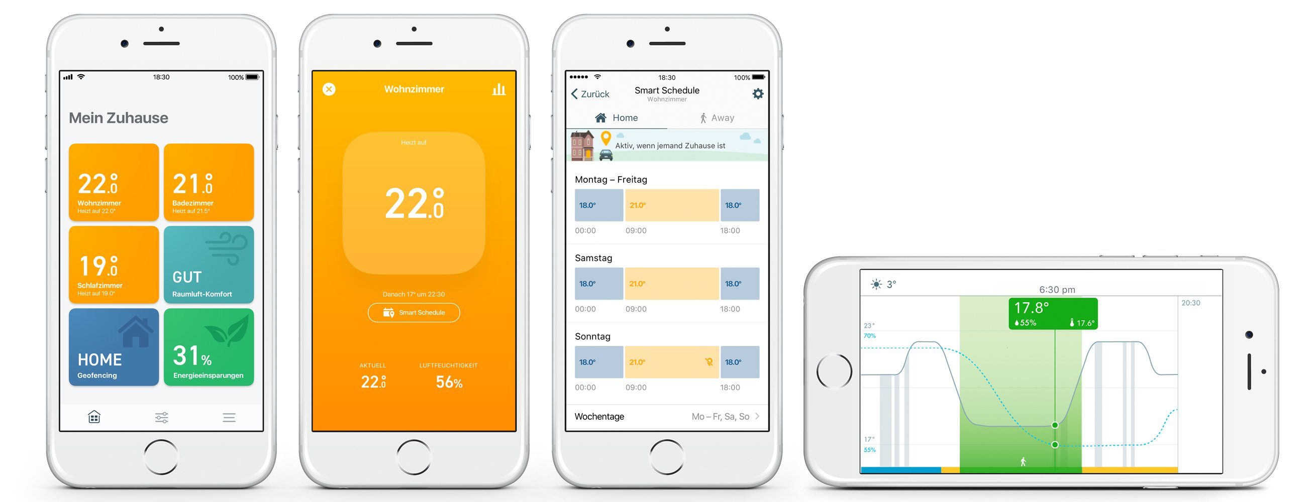 Tado Heizkörperthermostat Starter Kit - Smartes Thermostat V3+ (Verkabelt) für Heizthermen + FBH, (1 St)