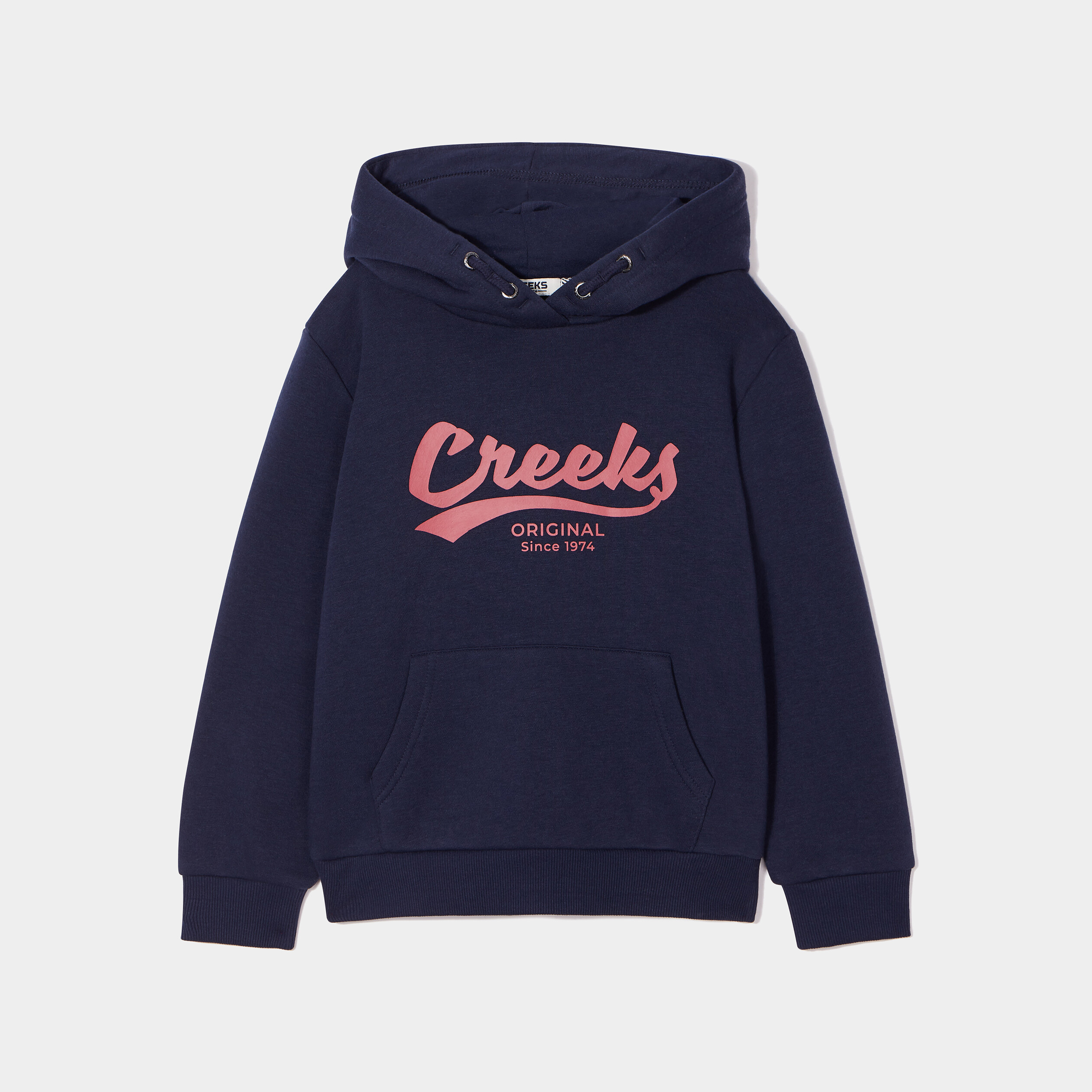 Sweat oversize à capuche hoodie Creeks bleu marine fille | La Halle