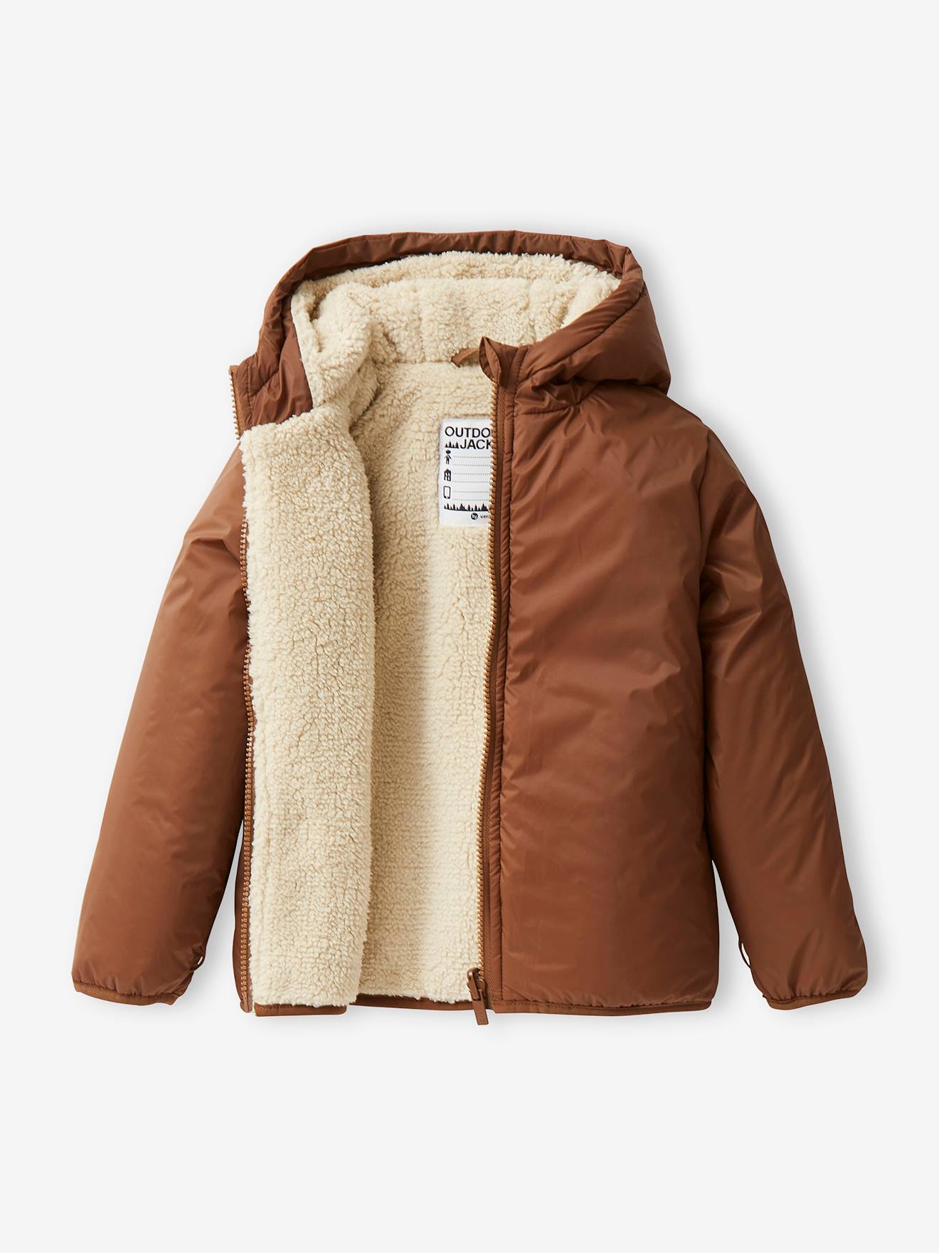 Parka 3 en 1 garçon avec blouson amovible bleu électrique
