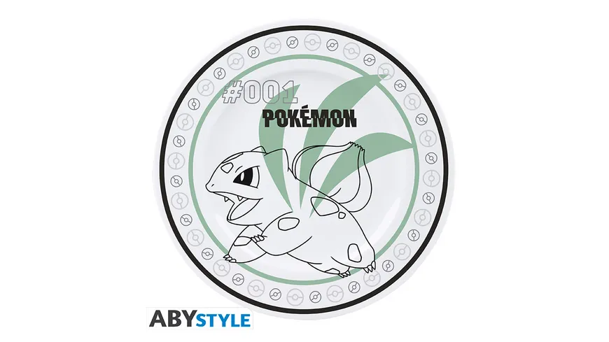 POKEMON - Set of 4 Plates - Starters + Pikachu