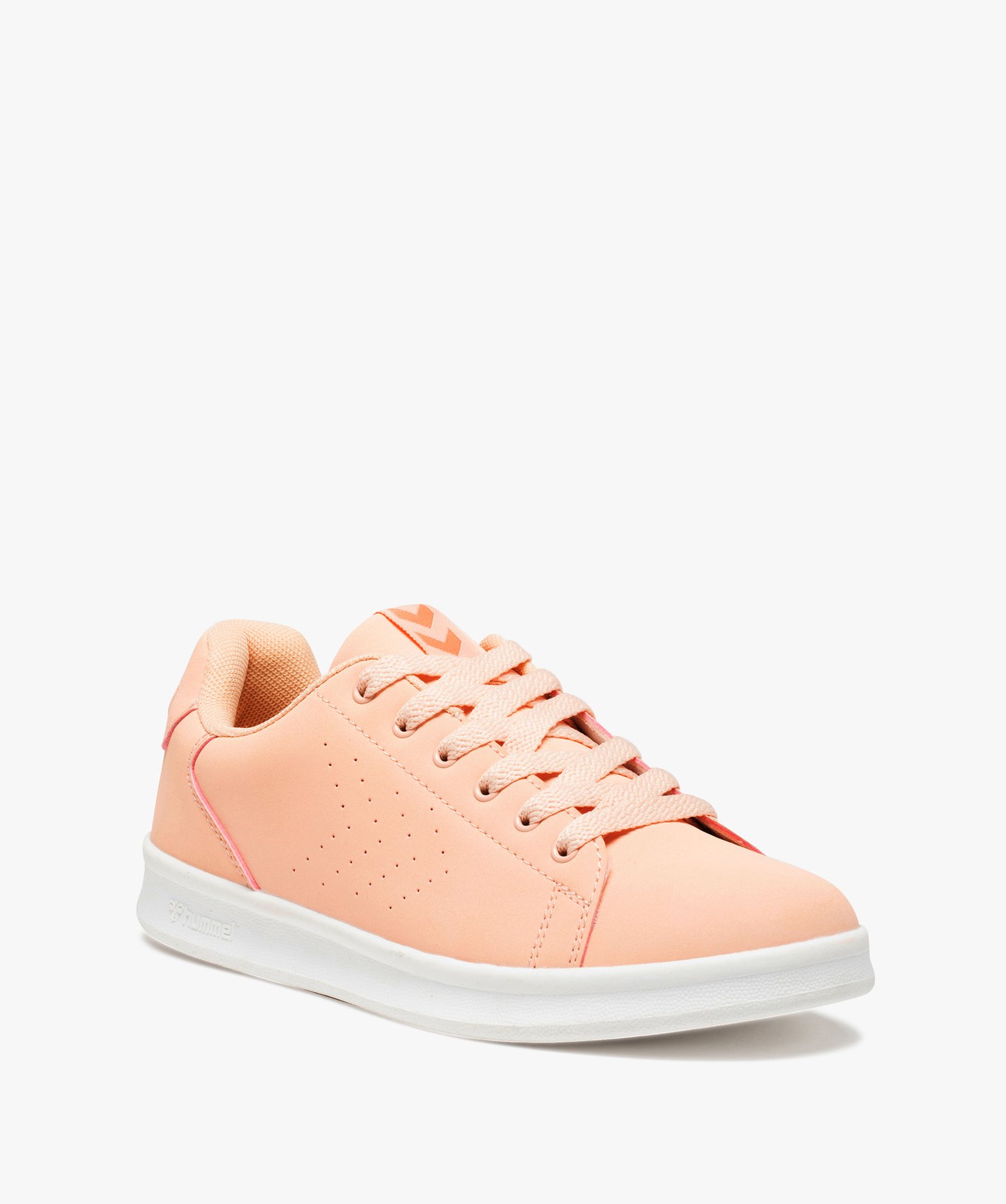 Tennis femme unies à lacets – Hummel Busan orange | GEMO
