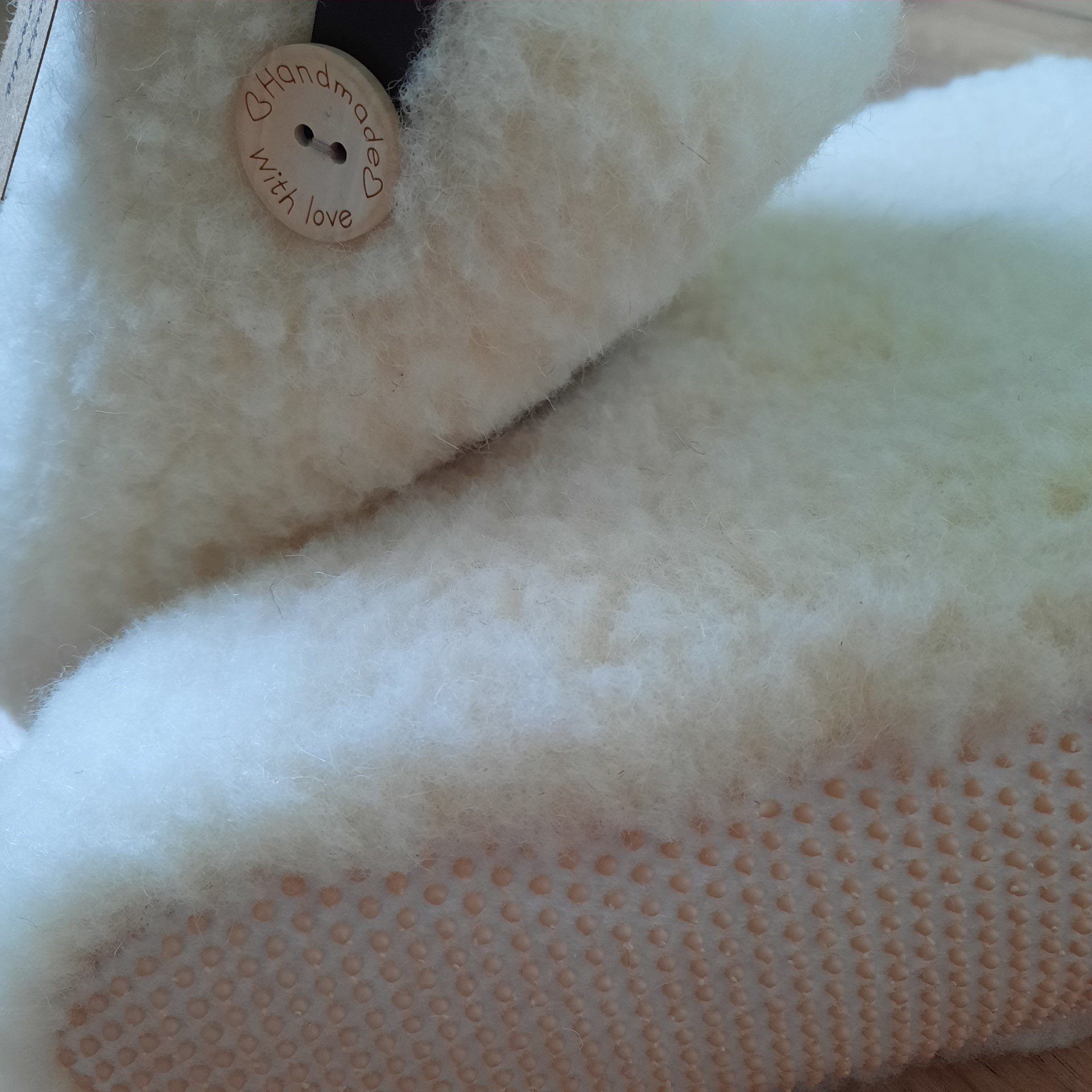 em-ka Hüttenschuhe Schurwolle Winter Warme Wollsocke Hausschuhe Hausschuh Damen, Herren, Schafwolle, Lammwolle, Naturprodukt, Hausstiefel, Fußwärmer