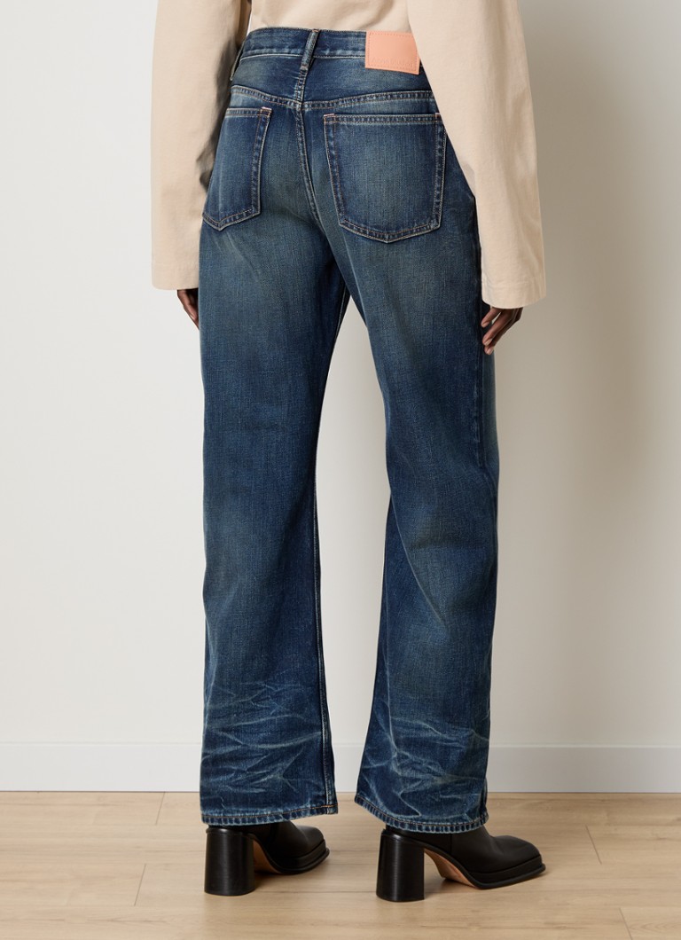 Voľné džínsy s vysokým pásom od Acne Studios s tmavým praním