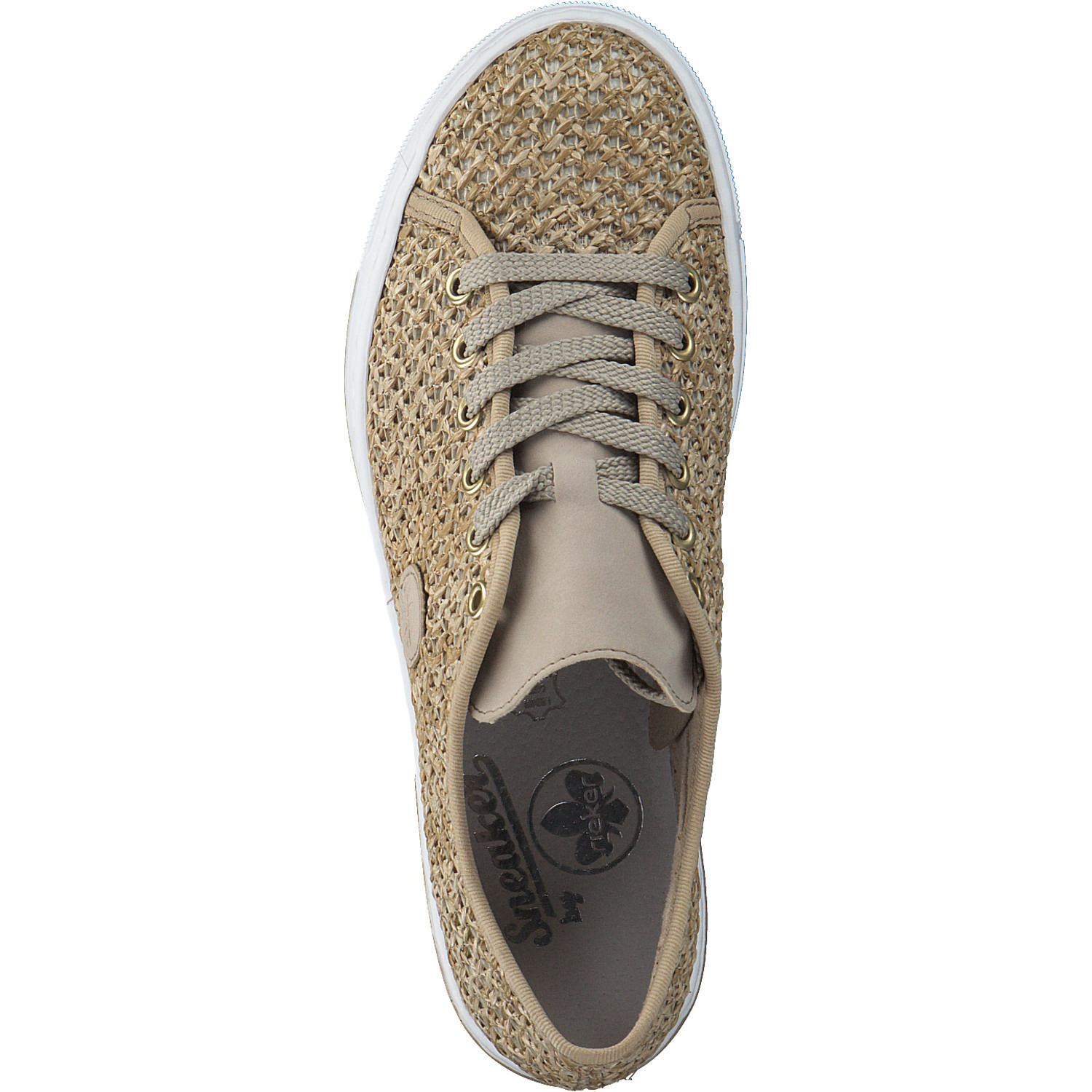 Rieker L8841, Sneakers Low, Damen, Beige