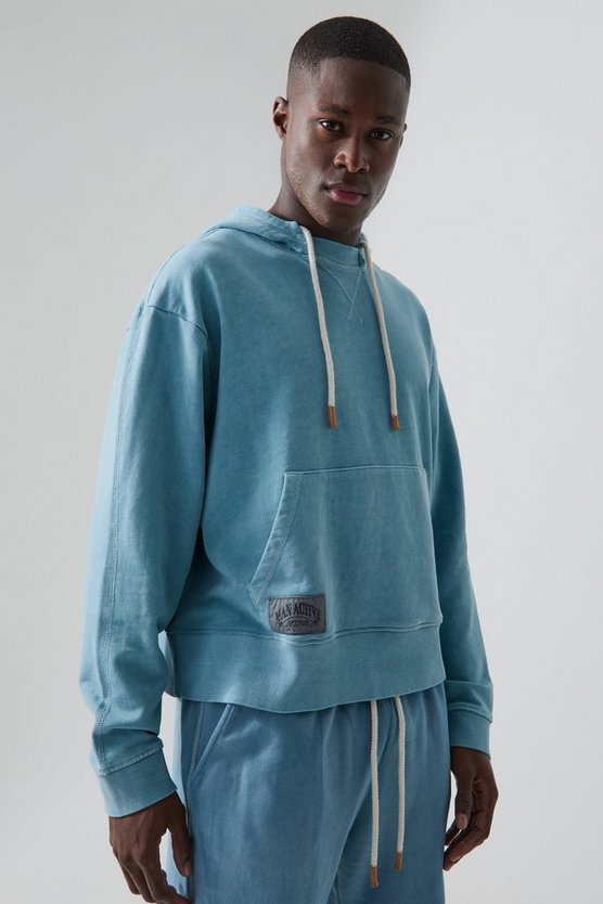 Man Active Oversize Hoodie mit Rest Day Print