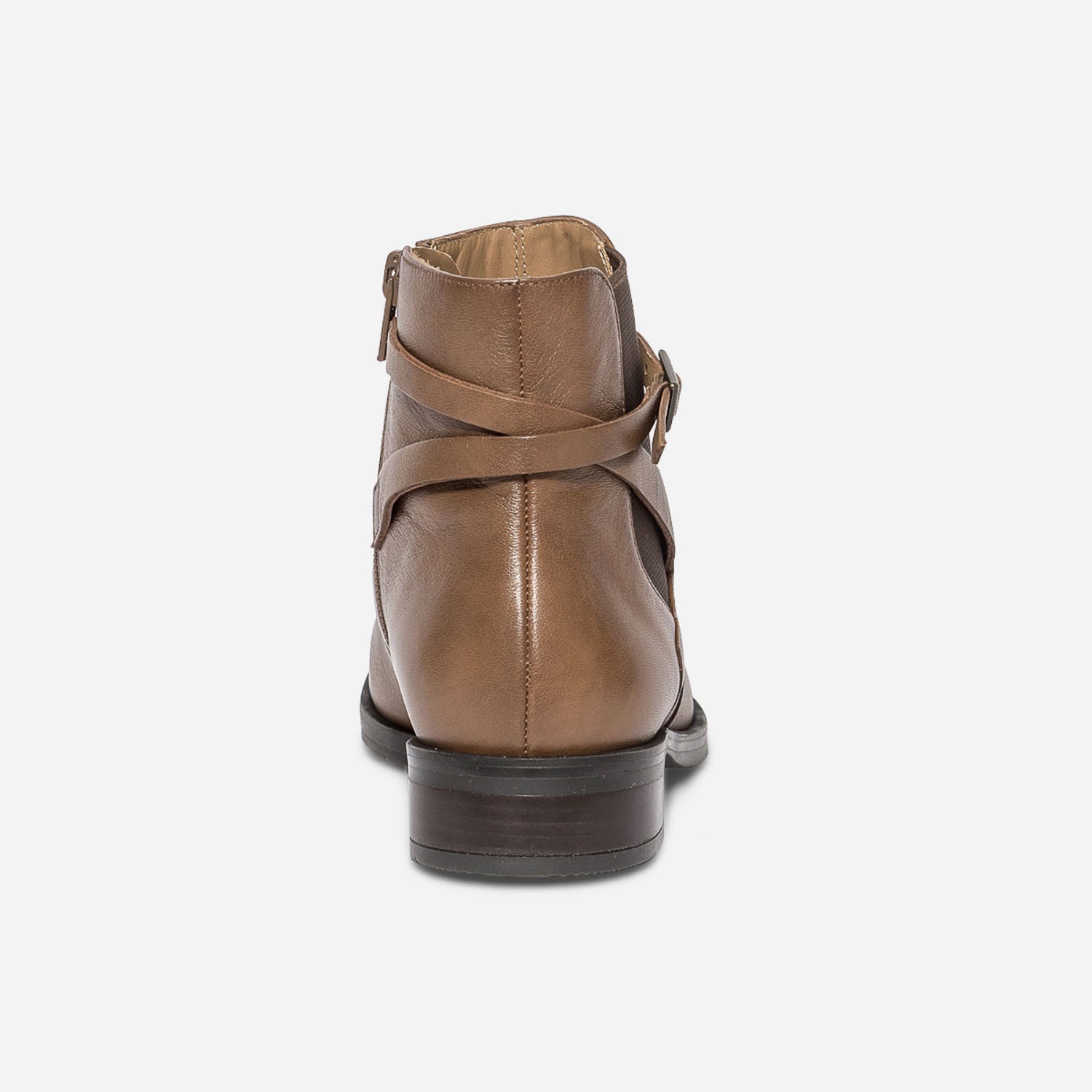 Chelsea Boots ERAM FLEX camel en cuir éco-conçu avec bride