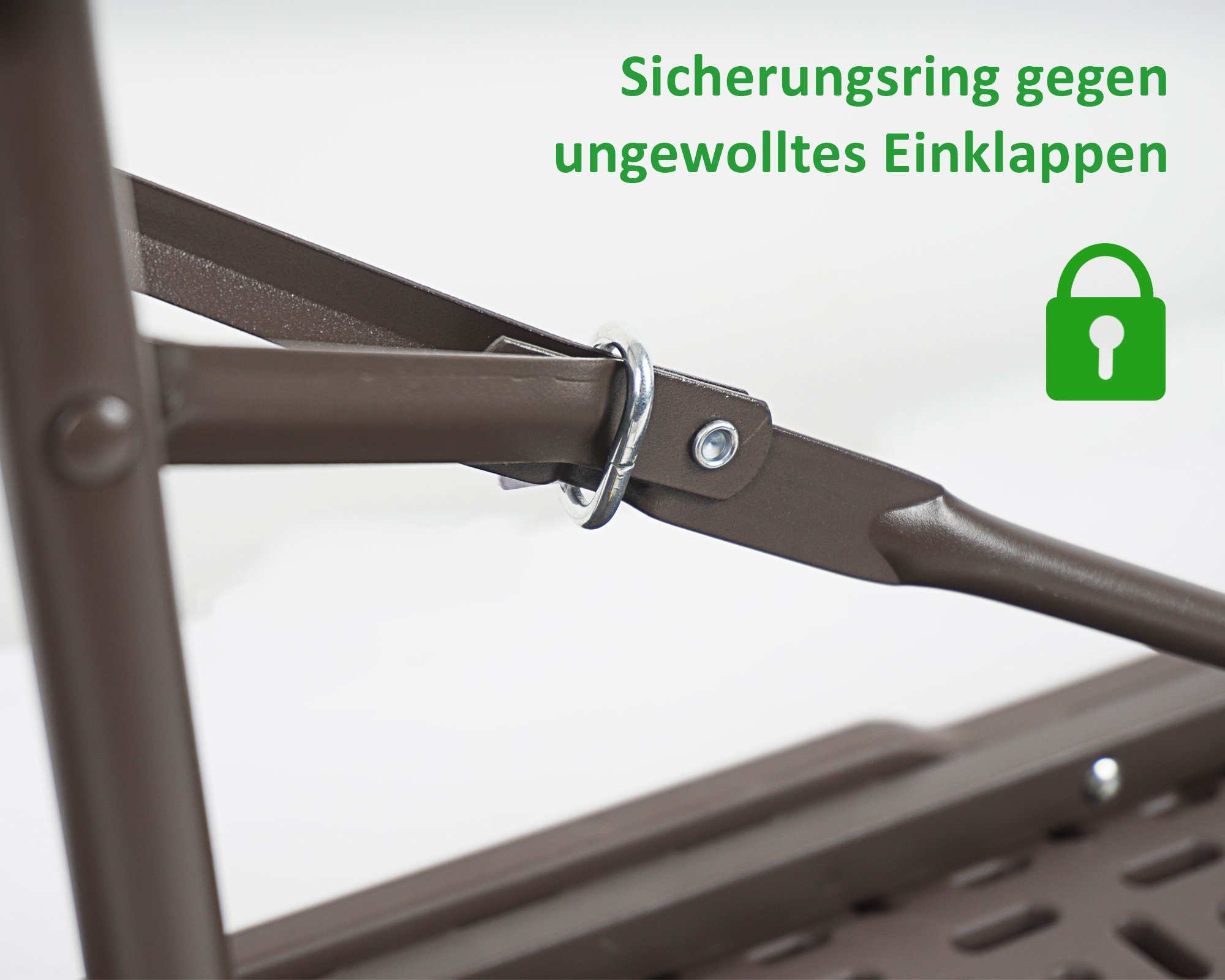 ONDIS24 Bierzeltgarnitur Sitzbank Lena mit Bierbänken Campingtischgarnitur, klappbar, wetterfest, Tragegriffe, Sicherungsring