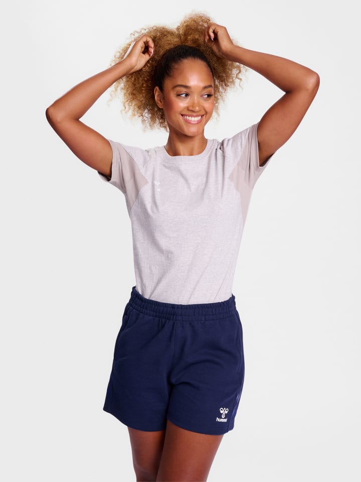 Hummel Hummel T-Shirt Raglanärmel Hmltravel Damen in LIGHT GREY MELANGE günstig kaufen M