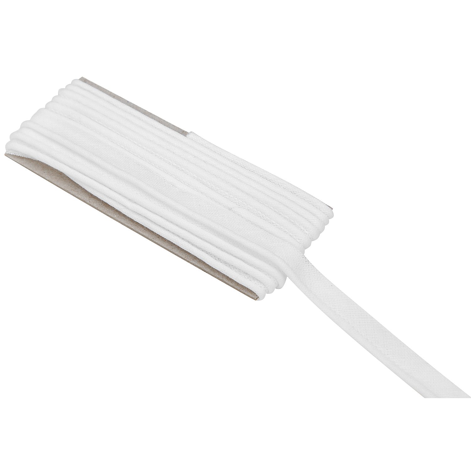 buttinette Baumwoll-Paspelband, weiß, 2,4 mm Ø, 5 m