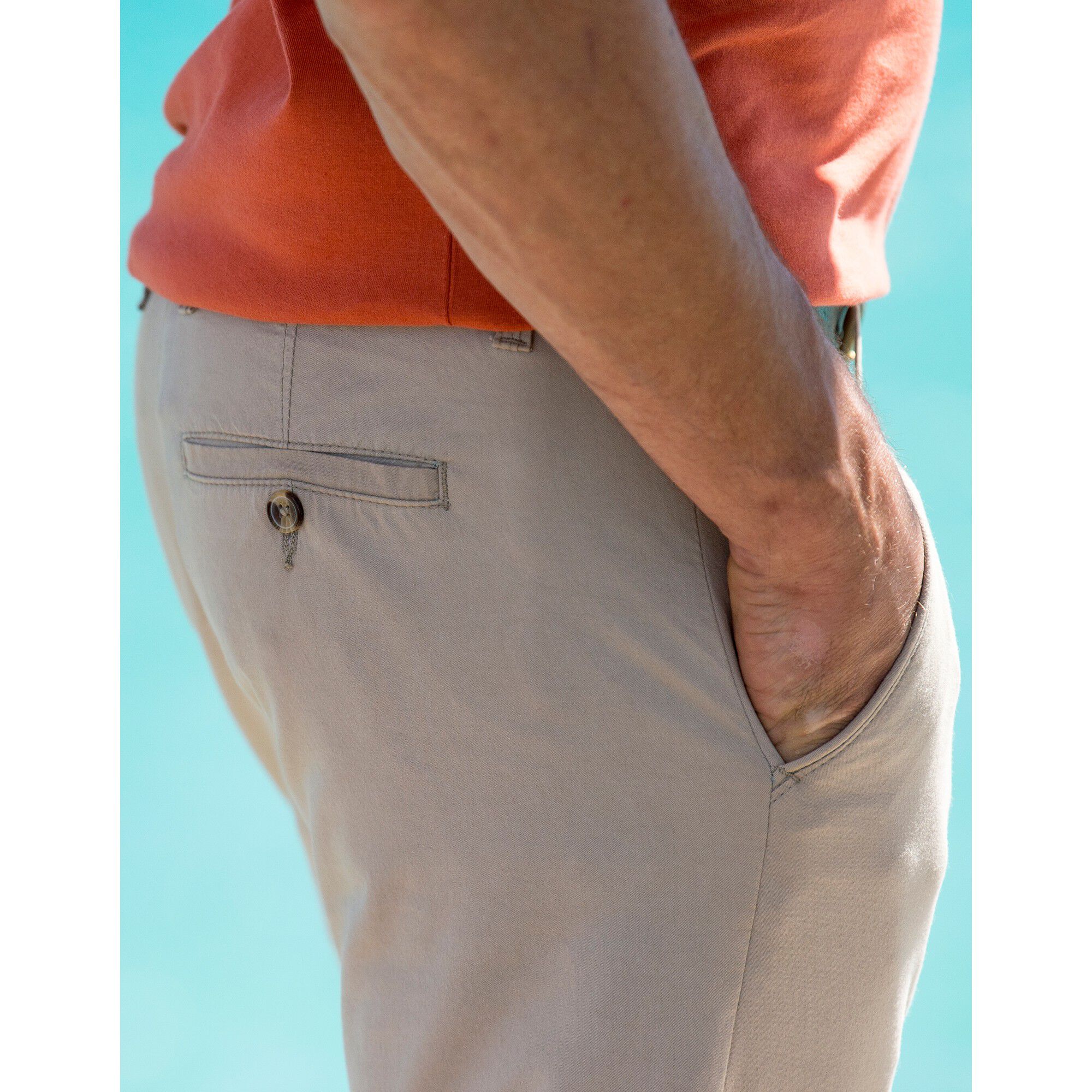 Pantalon chino toile sergé