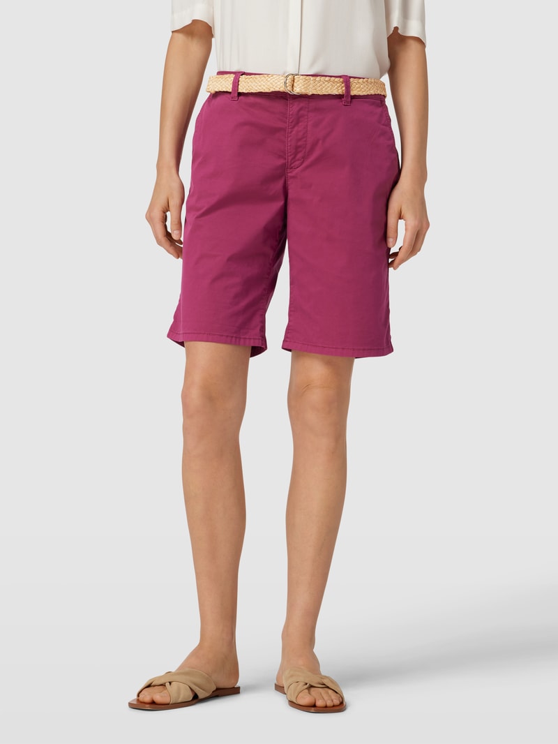 Bermudas mit Gürtel in fuchsia