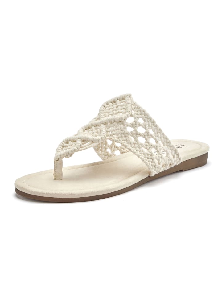 LASCANA Pantolette in beige günstig kaufen