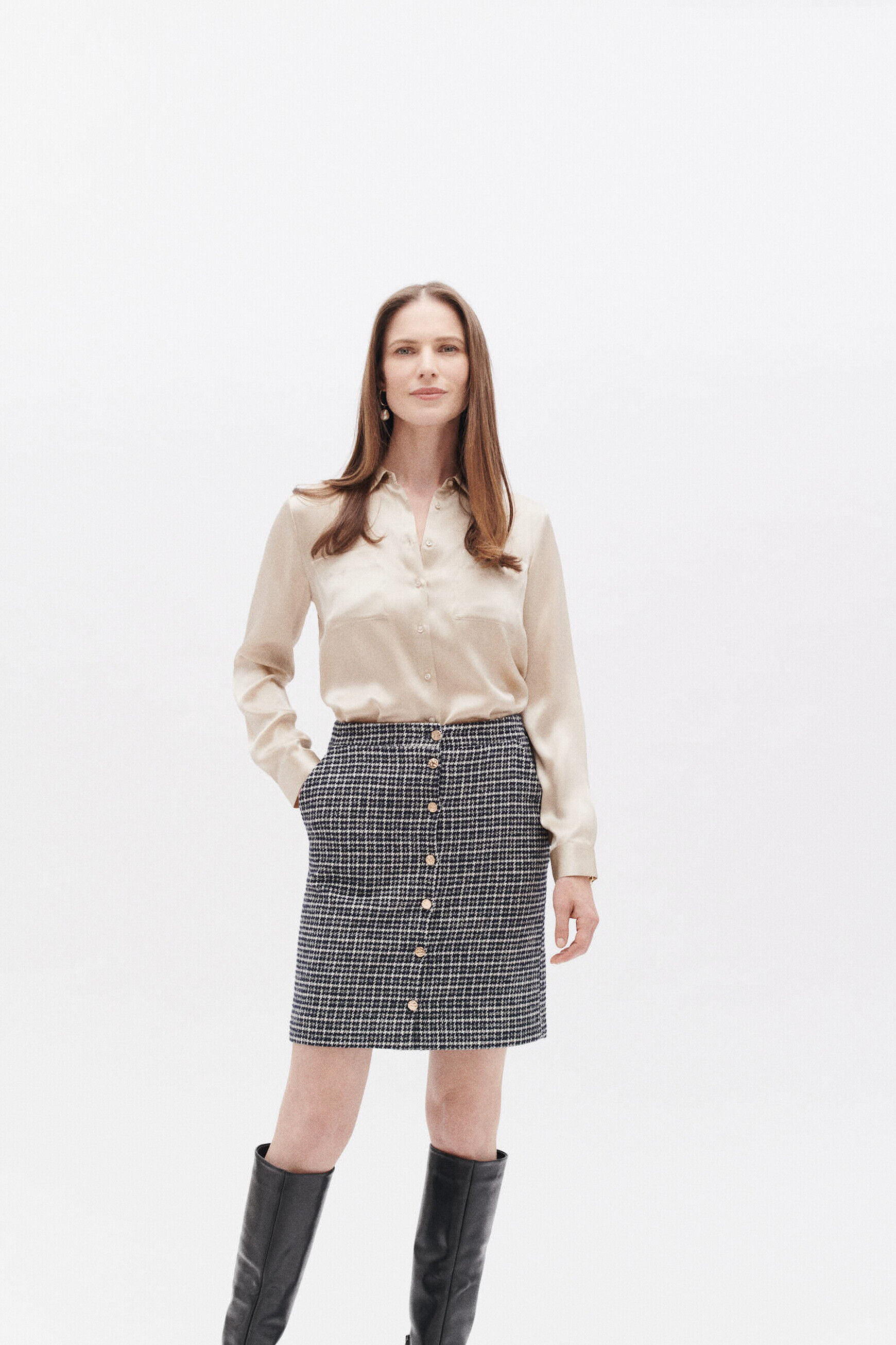 Jupe jenny bleu marine femme