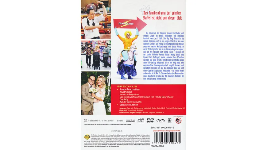 The Big Bang Theory - Staffel 10  [3 DVDs]