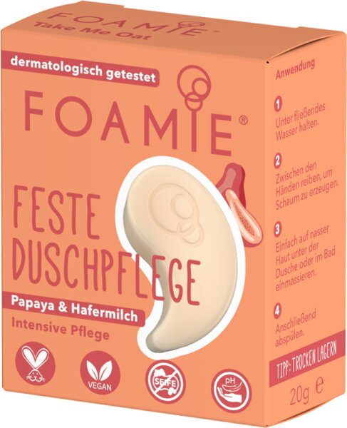 Foamie Feste Duschpflege in Reisegröße Oat To Be Smooth Festes Shampoo