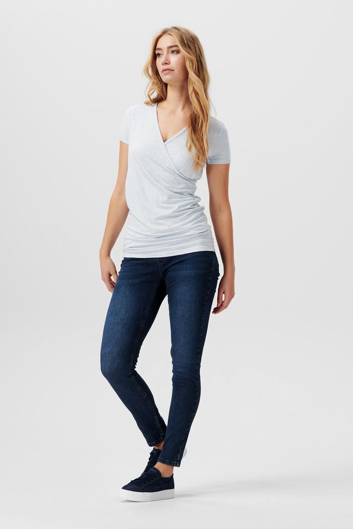 T-Shirt im Wickel-Design