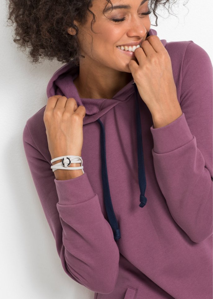 Longkapuzensweatshirt, Langarm