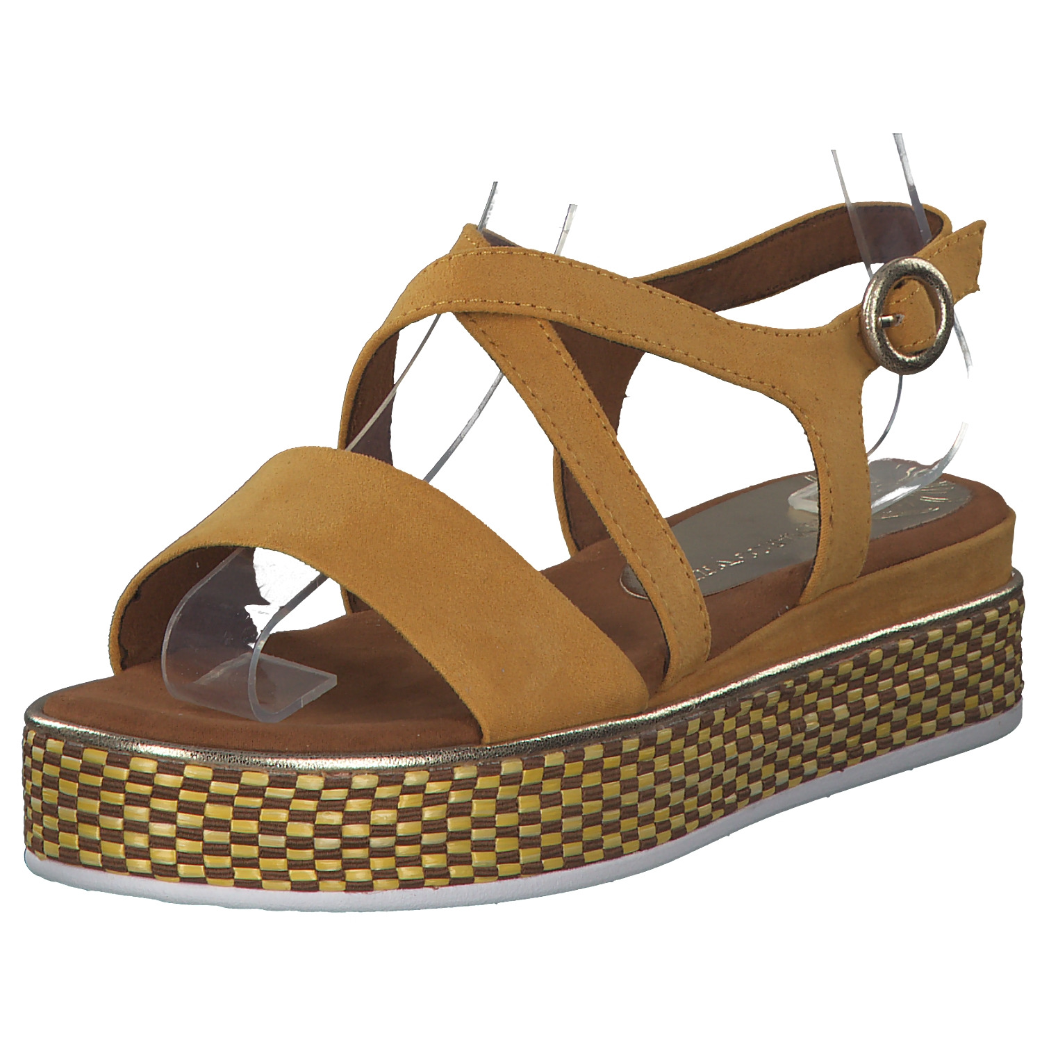 Marco Tozzi 28740, Klassische Sandalen, Damen, Gelb (Saffron Comb)