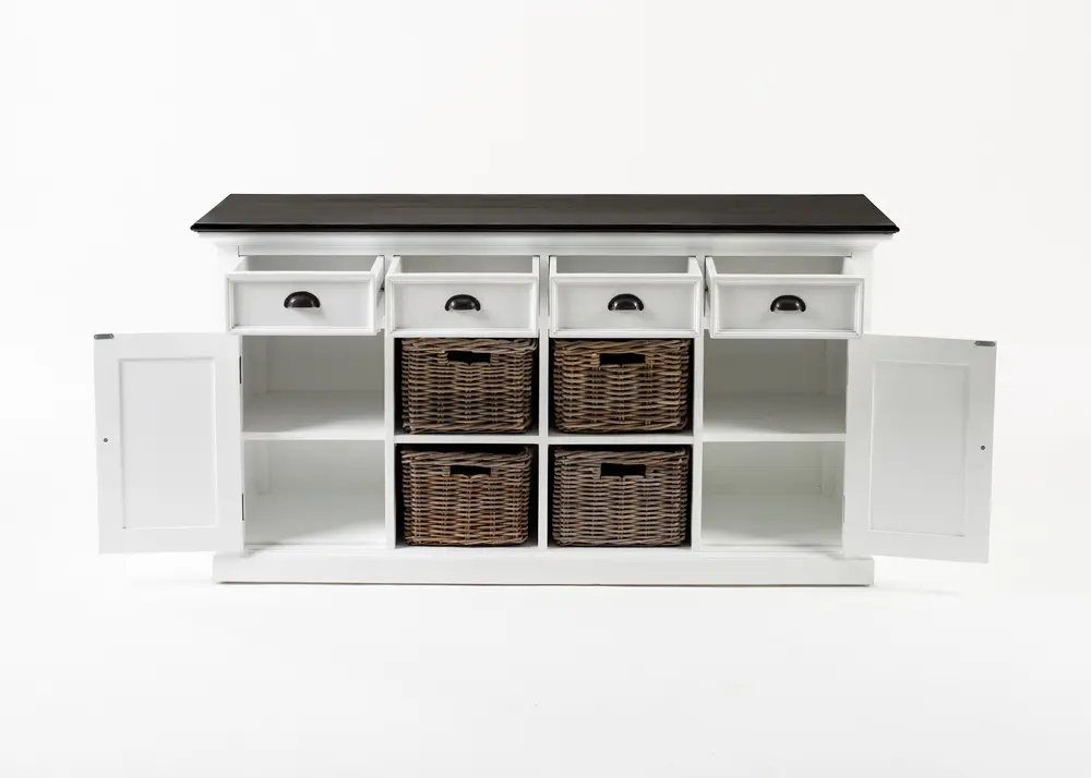 Novasolo Buffet Halifax Contrast Buffetschrank mit 4 Körben
