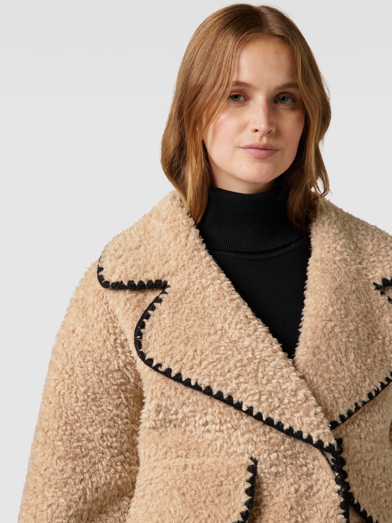 Jacke mit Teddyfell Modell 'SHIREN' in beige