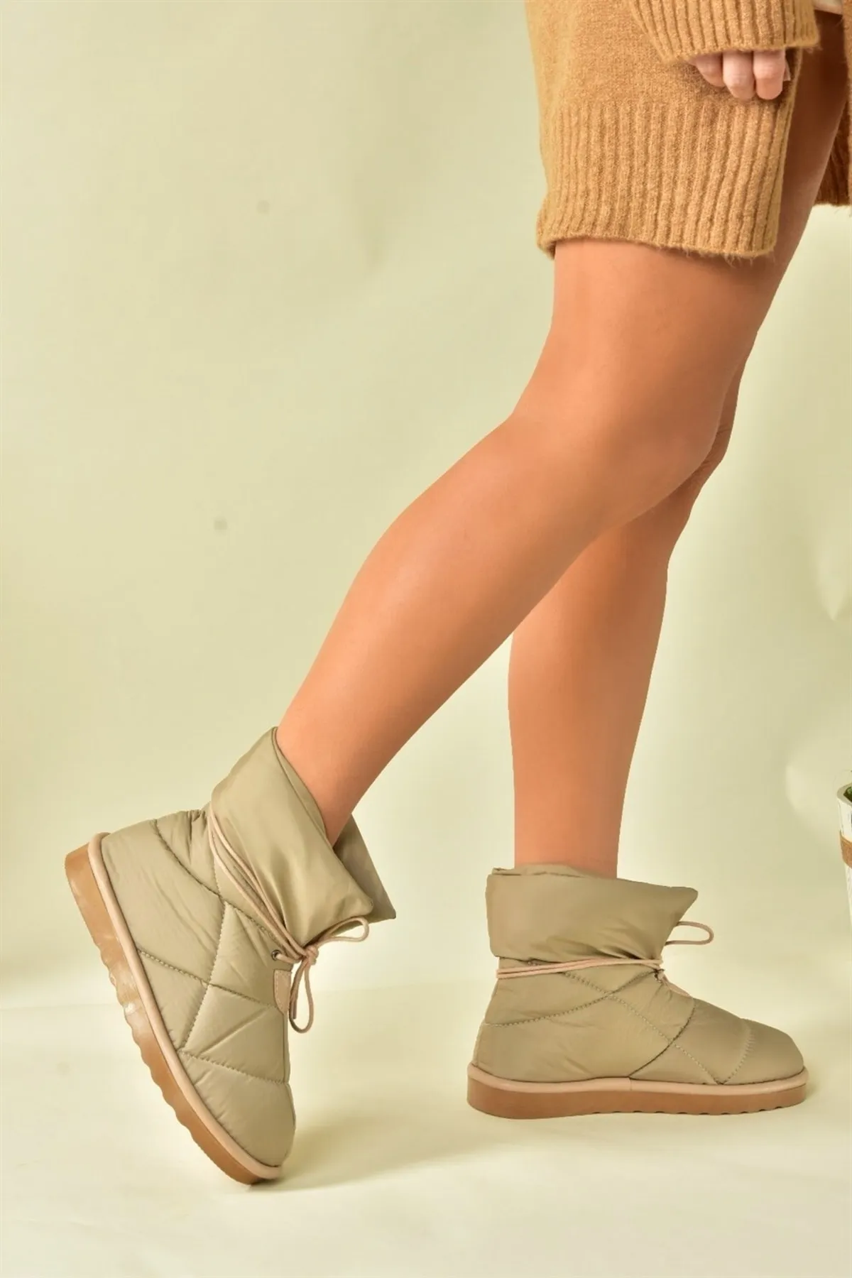 Fox Shoes  Beige Stoff Daily Damenstiefel N476143104