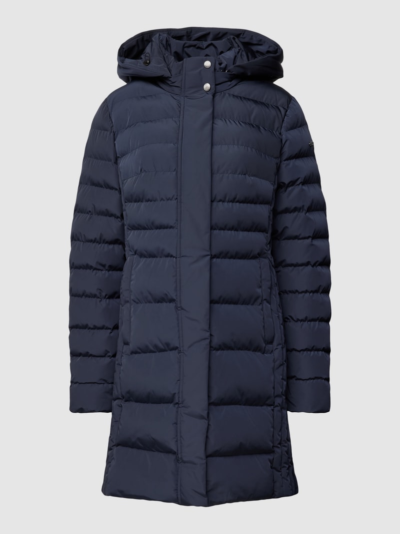 Steppjacke mit seitlichen Reißverschlusstaschen in dunkelblau