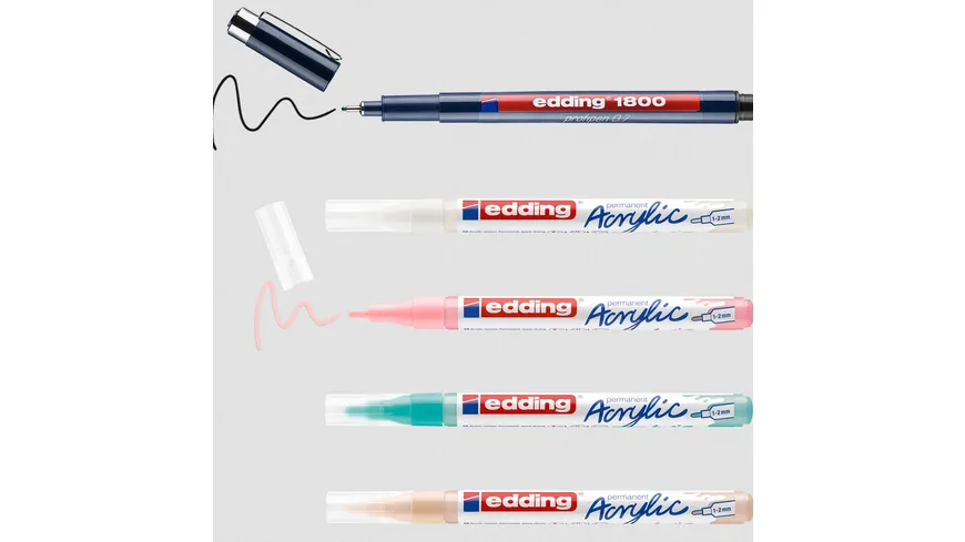 edding 5300-1800 Acrylmarker fein 5er Set Manga