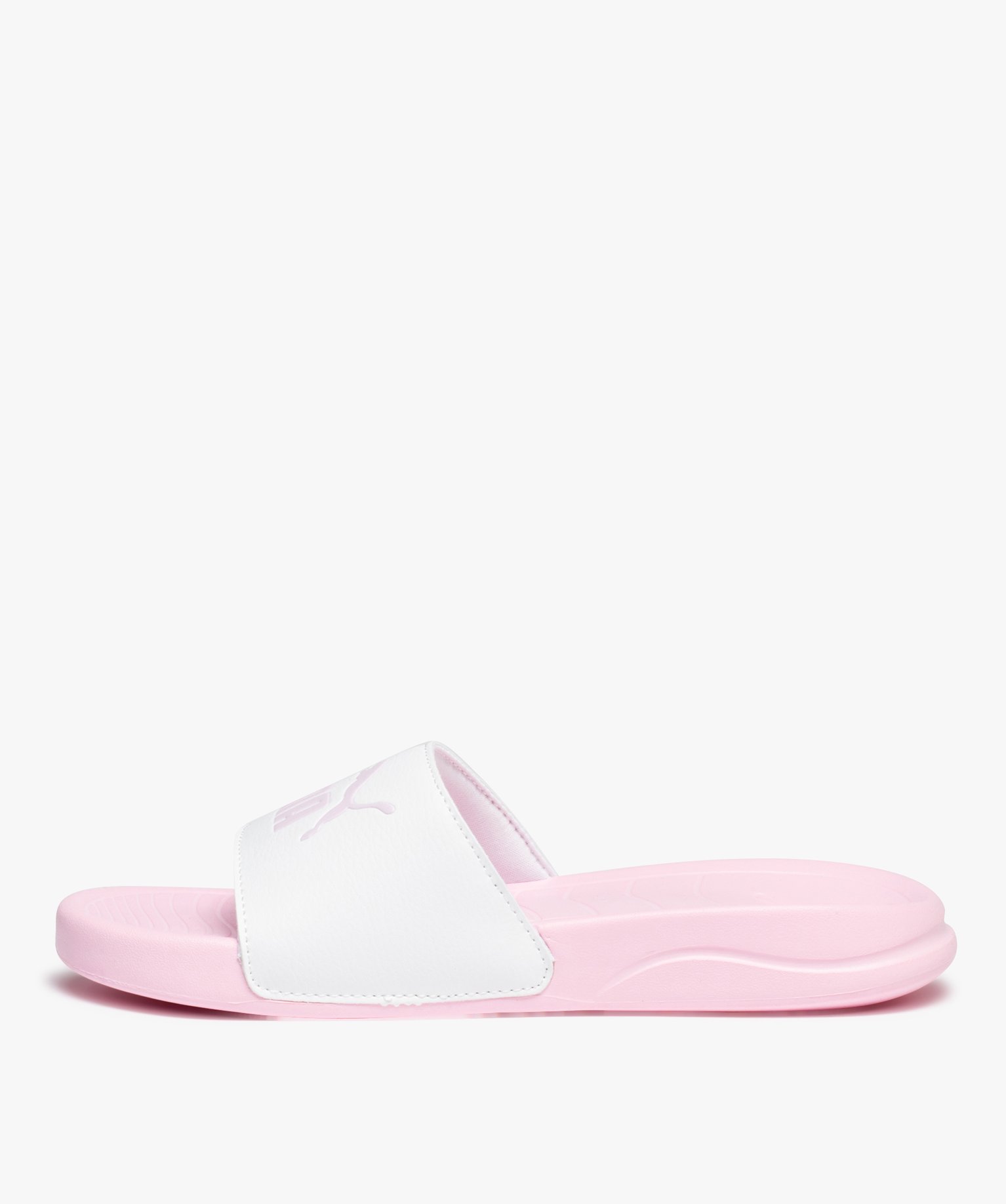 Mules de piscine femme détail métallisé - Puma blanc | GEMO