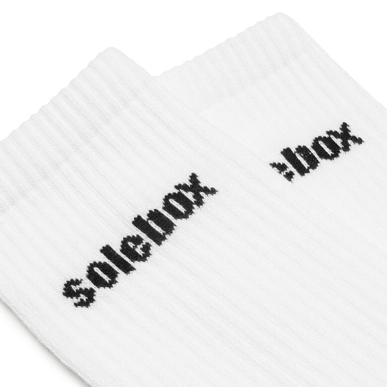 solebox Logo Socks white/black