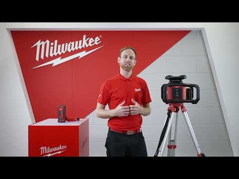 Milwaukee 4933493191 M18 RLOH600-201C Horizontalni/Vertikalni Rotirajući Crveni Laser 18V 2.0Ah Li-Ion